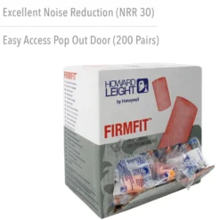 Howard Leight Firm Fit Disposable Foam Earplugs, Polybag, 200-Pairs