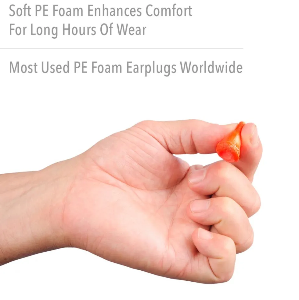 Howard Leight MAXIMUM Contoured Bell Polyurethane Foam Uncorded Earplugs, Dispenser Refill - 2000 Pairs