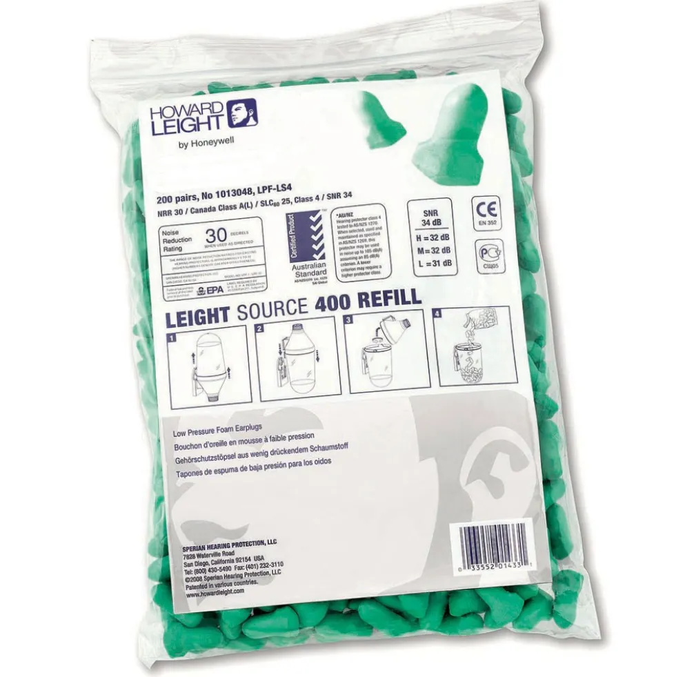 Howard Leight MAXIMUM LITE Earplug Refill for HL400 Dispenser, 2000 Pairs