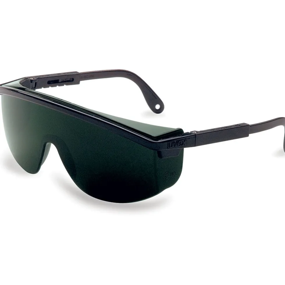 UVEX by Honeywell Astrospec 3000 Black Safety Glasses With Shade 5.0 Anti-Scratch/Hard Coat/Infra-Dura Lens - S1112
