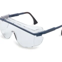 Uvex by Honeywell Astrospec 3001 Blue Safety Glasses with Clear Anti-Fog/Anti-Scratch Lens - S2510C