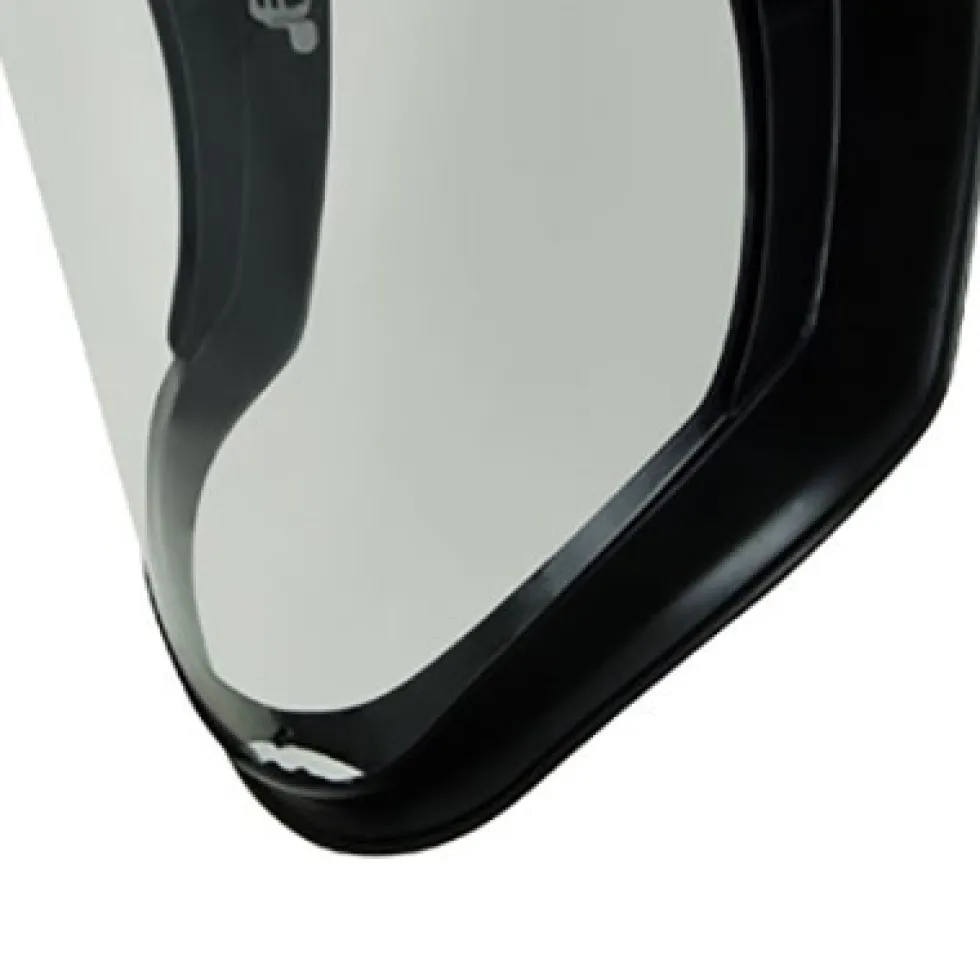 Uvex by Honeywell Bionic Face Shield with Hard Hat Adapter and Clear Polycarbonate Anti-Fog/Hardcoat Visor - S8515