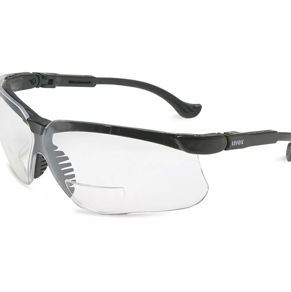 Uvex by Honeywell Genesis +2.5 Diopter Reader Safety Glasses with Clear Anti-Scratch/Hard Coat Lens - S3763