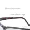 Uvex by Honeywell Genesis Safety Glasses, Black Frame, with Dark Gray HydroShield Anti-Fog Lens - S3212HS