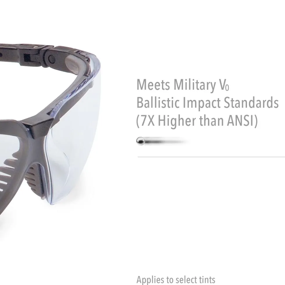 Uvex by Honeywell Genesis Vapor Blue Safety Glasses with Clear Anti-Scratch/Hard Coat Lens - S3240