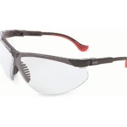 Uvex by Honeywell Genesis XC Series Safety Eyewear with Black Frame, Clear Lens and Hydro Shield Anti-Fog Lens Coating - S3300HS