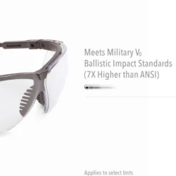 Uvex by Honeywell Genesis XC Series Safety Eyewear with Black Frame, Gray Lens and Hydro Shield Anti-Fog Lens Coating - S3301HS