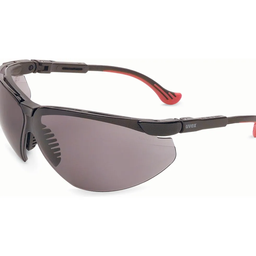 Uvex by Honeywell Genesis XC Series Safety Eyewear with Black Frame, Gray Lens and Hydro Shield Anti-Fog Lens Coating - S3301HS