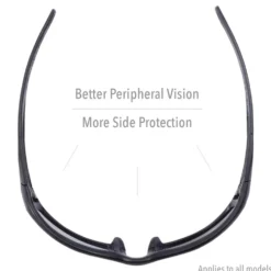 Uvex by Honeywell Hypershock Matte Black Safety Glasses with SCT-Reflect 50 Anti-Scratch/Hard Coat Lens - S2943