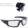 UVEX by Honeywell Hypershock Safety Glasses, Black Frame with Amber Lens & HydroShield Anti-Fog Coating - S2951HS