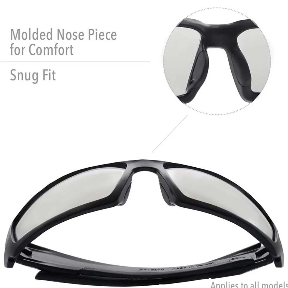 Uvex by Honeywell Hypershock Safety Glasses, Brown Frame with Espresso Polarized Lens & Anti-Scratch Hardcoat - S2969