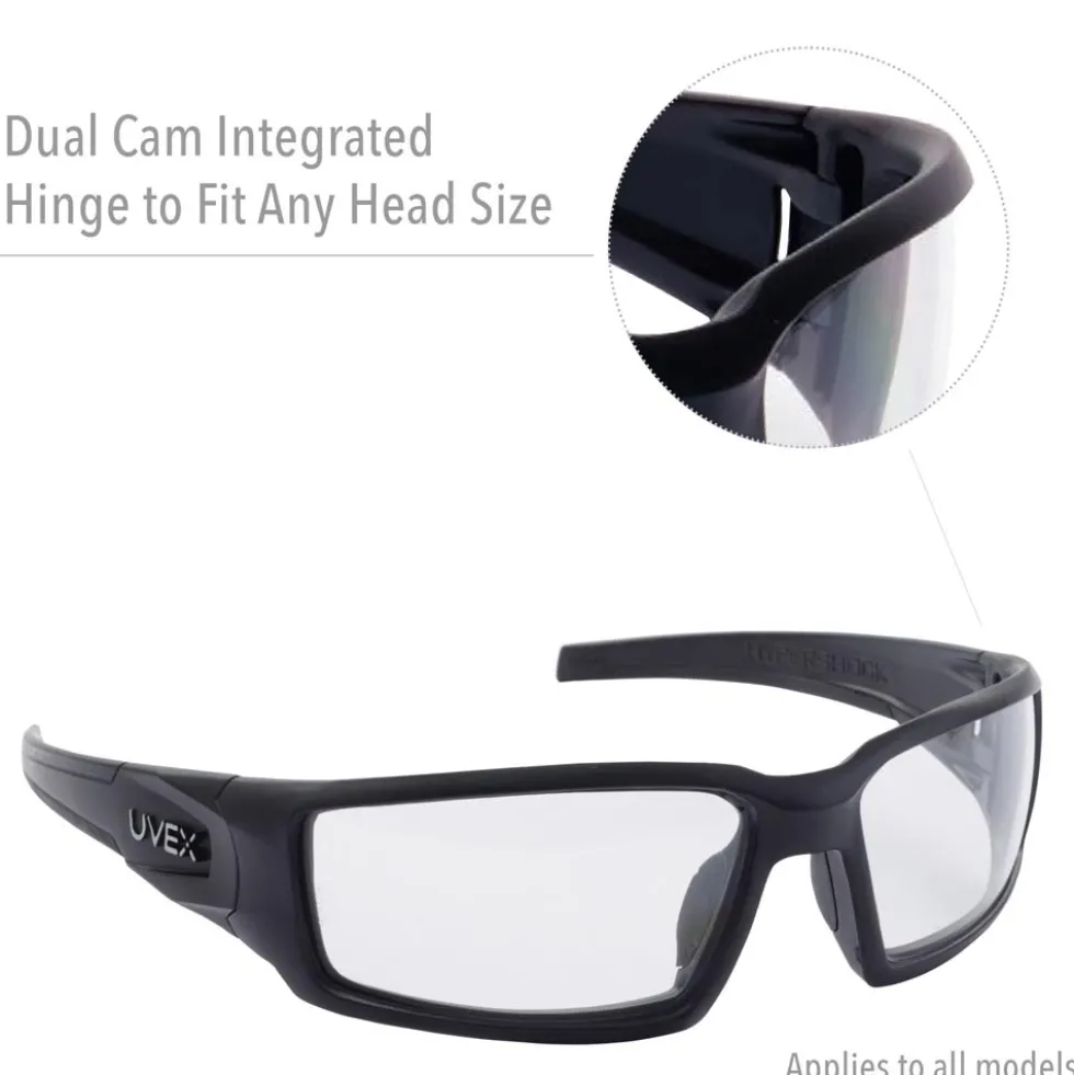 Uvex by Honeywell Hypershock Safety Glasses, Brown Frame with Espresso Polarized Lens & Anti-Scratch Hardcoat - S2969
