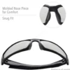 Uvex by Honeywell Hypershock Series Safety Glasses with Matte Black Frame, Espresso Polarized Lens and Hard Coat Lens Coating - S2949