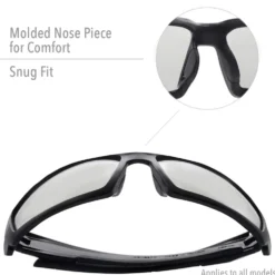 Uvex by Honeywell Hypershock Series Safety Glasses with Matte Black Frame, Espresso Polarized Lens and Hard Coat Lens Coating - S2949
