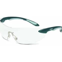 Uvex by Honeywell Ignite Black Silver Safety Glasses with Clear Anti-Fog Lens - S4400X