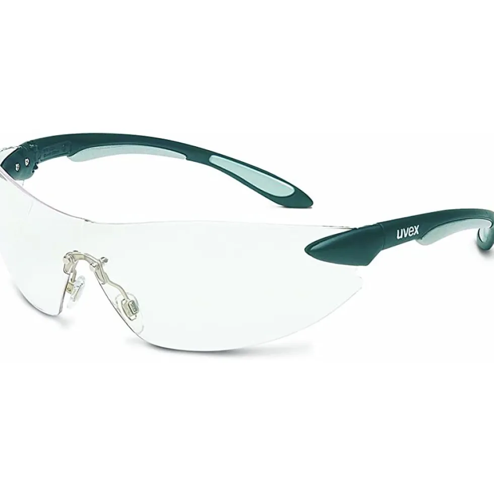 Uvex by Honeywell Ignite Black Silver Safety Glasses with Clear Anti-Fog Lens - S4400X