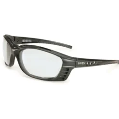 Uvex by Honeywell Livewire Safety Sealed Eyewear with Matte Black Frame, Clear Lens and Hydro Shield Anti-Fog Lens Coating - S2600HS