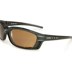 Uvex by Honeywell Livewire Safety Sealed Eyewear with Matte Black Frame, Espresso Lens and Hydro Shield Anti-Fog Lens Coating - S2601HS