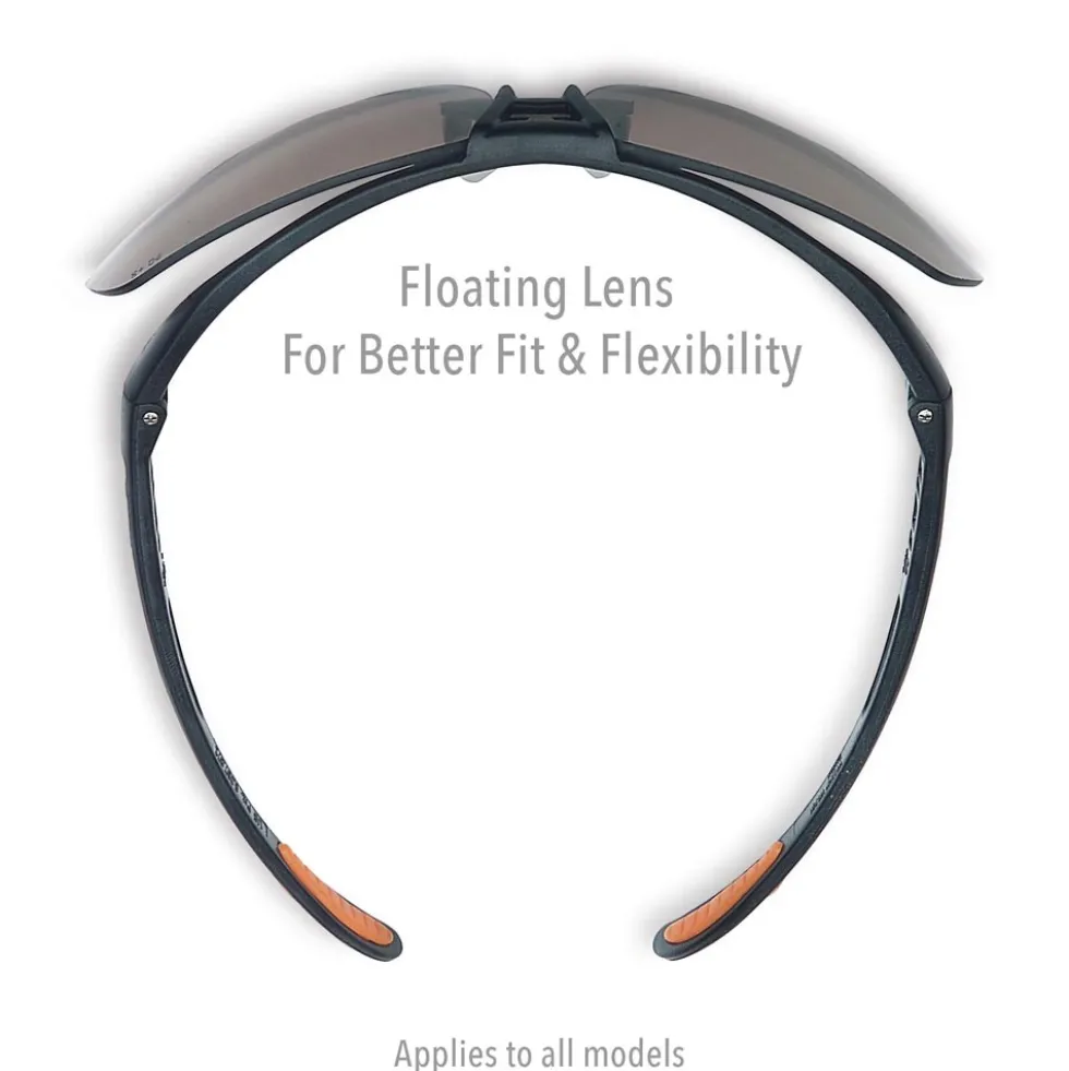 Uvex by Honeywell Protege Black Safety Glasses with Clear Anti-Scratch/Hard Coat Lens - S4200-H5