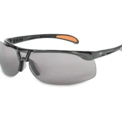 Uvex by Honeywell Protege Black Safety Glasses with Gray Lens and HydroShield Anti-Fog Coating - S4201HS