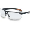 Uvex by Honeywell Protege Safety Glasses with Black Frame, Clear Lens and Hydro Shield Anti-Fog Lens Coating - S4200HS