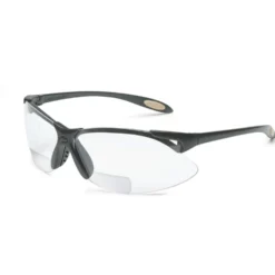 Uvex by Honeywell Reader/Magnifier Safety Glasses, Black Frame, +2.0 Diopter Clear Lens with Anti-Scratch Hardcoat - A951