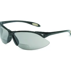 Uvex by Honeywell Reader/Magnifier Safety Glasses, Black Frame, +2.5 Diopter TSR Gray Lens with Anti-Scratch Hardcoat - A962
