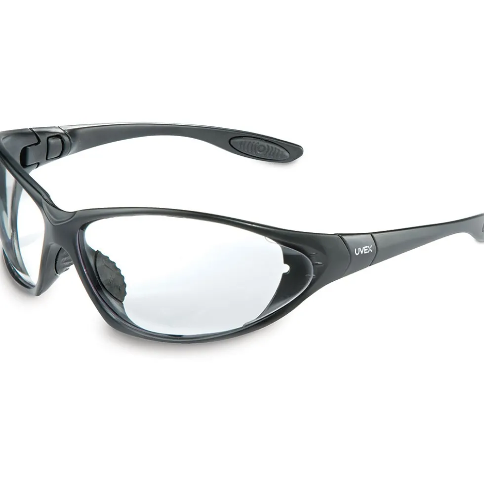 Uvex by Honeywell Seismic Orange Safety Glasses with Clear Anti-Scratch/Hard Coat Lens - S0600
