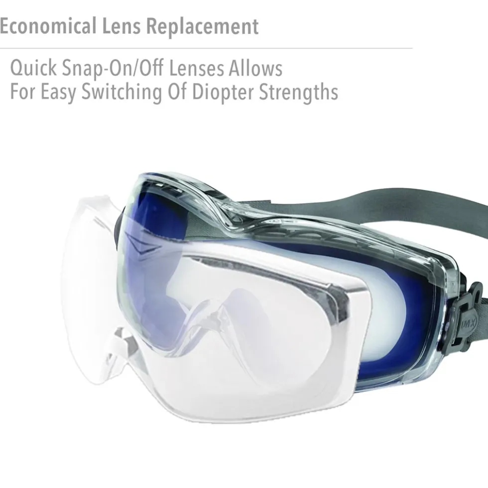 Uvex by Honeywell Stealth Reading 1.0 Diopte Magnifier Goggles with Uvextreme Anti-Fog Lens - S3991X
