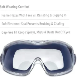 Uvex by Honeywell Stealth Reading 1.0 Diopte Magnifier Goggles with Uvextreme Anti-Fog Lens - S3991X