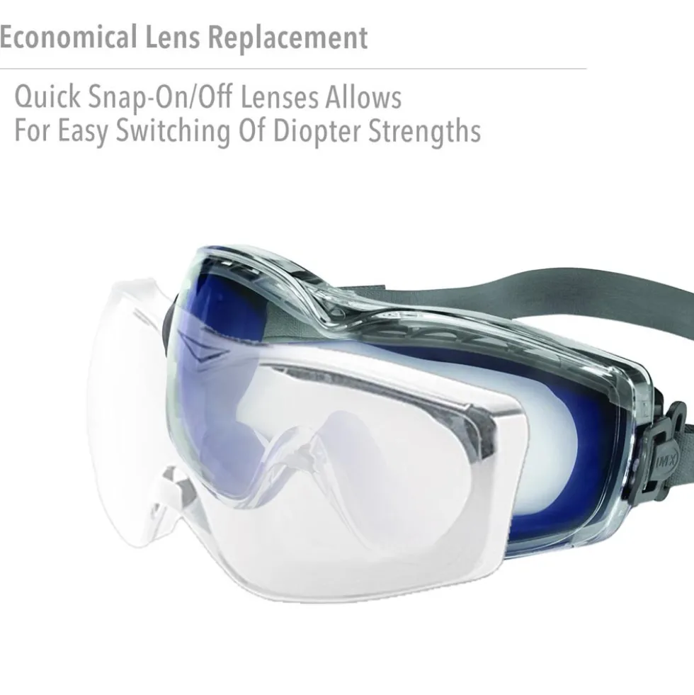 Uvex by Honeywell Stealth Reading 3.0 Diopte Magnifier Goggles with Uvextreme Anti-Fog Lens - S3993X