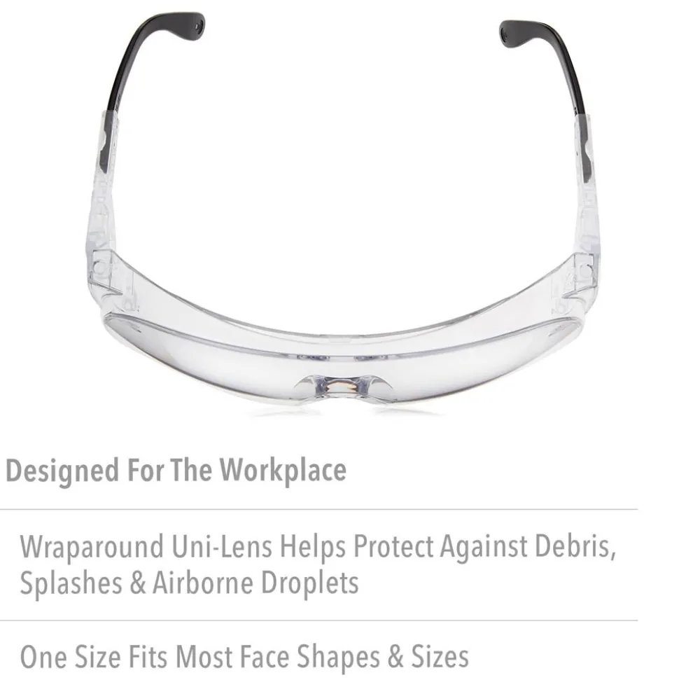 Uvex by Honeywell S0300 Ultra-Spec Standard Safety Glasses, Impact-Resistant, Scratch-Resistant, UV-Protective