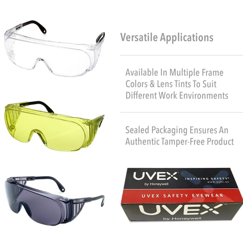 Uvex by Honeywell S0300 Ultra-Spec Standard Safety Glasses, Impact-Resistant, Scratch-Resistant, UV-Protective