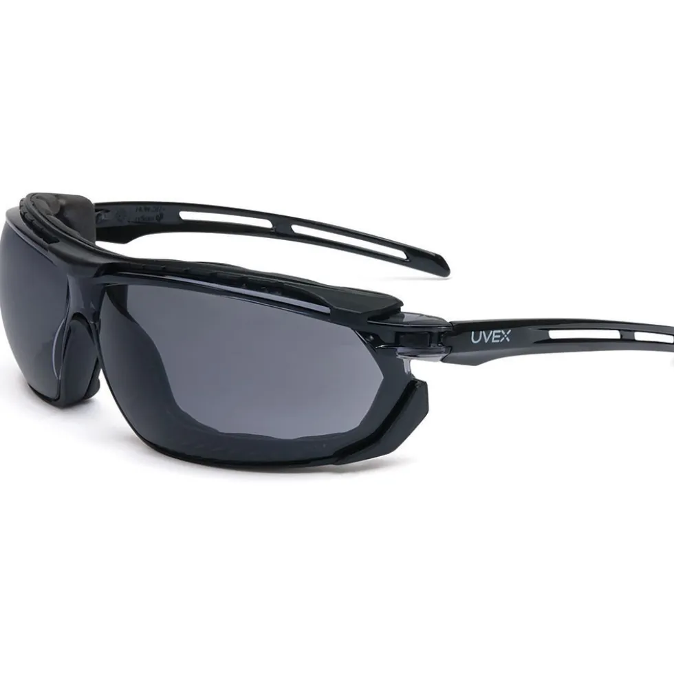 Uvex by Honeywell Tirade Sealed Safety Eyewear with Black Frame, Gray Lens and Uvextra Anti-Fog Coating - S4041