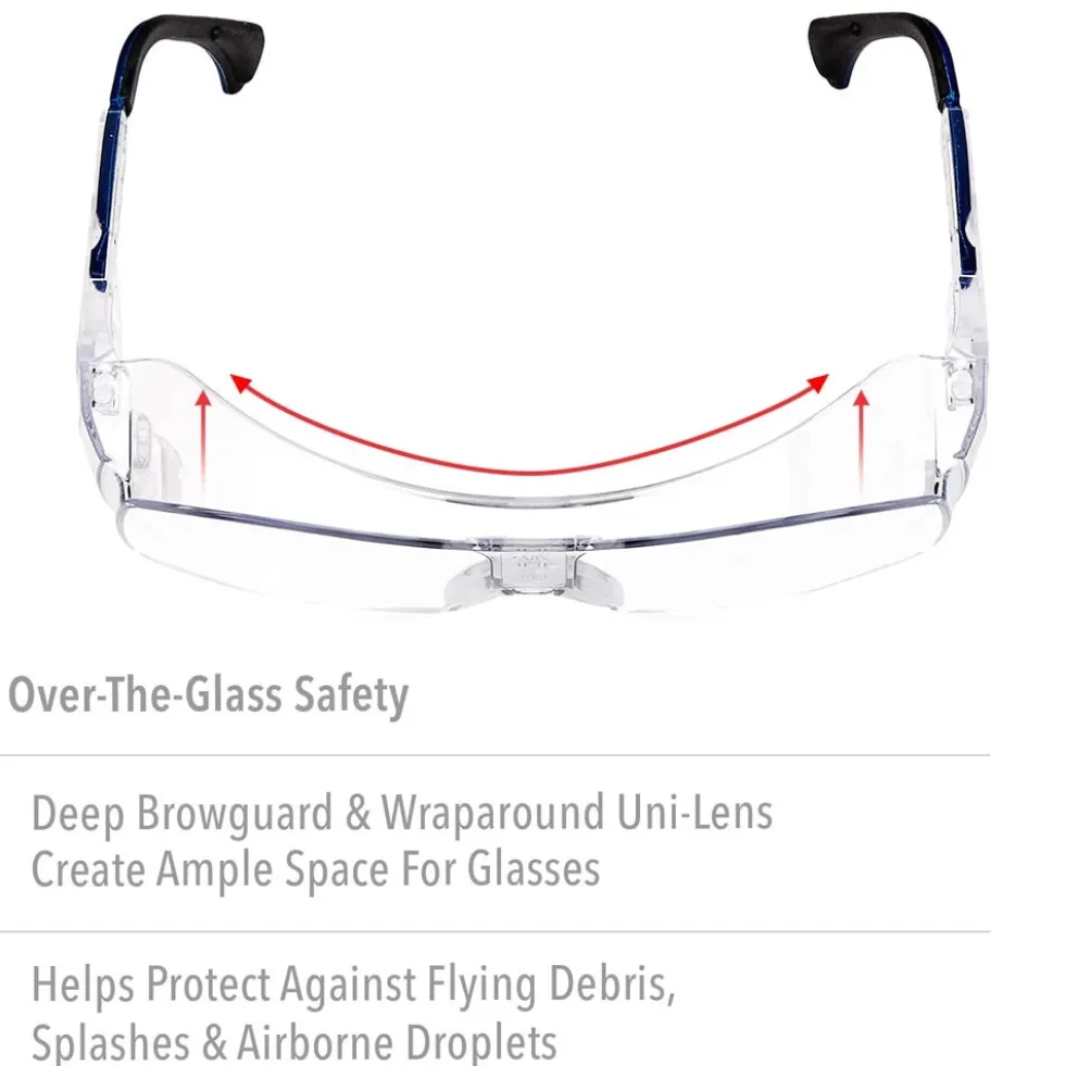 UVEX by Honeywell Ultra-Spec 2001 Clear Safety Glasses With Clear Anti-Scratch/Hard Coat Lens - S0112