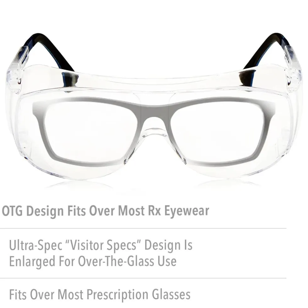 UVEX by Honeywell Ultra-Spec 2001 Clear Safety Glasses With Clear Anti-Scratch/Hard Coat Lens - S0112