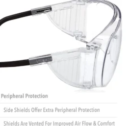 UVEX by Honeywell Ultra-Spec 2000 Gray Safety Glasses With Clear Anti-Fog Lens - S0250X