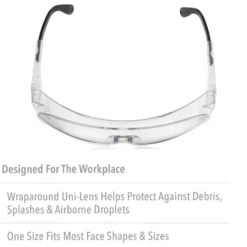 UVEX by Honeywell Ultra-Spec 2000 Gray Safety Glasses With Clear Anti-Fog Lens - S0250X